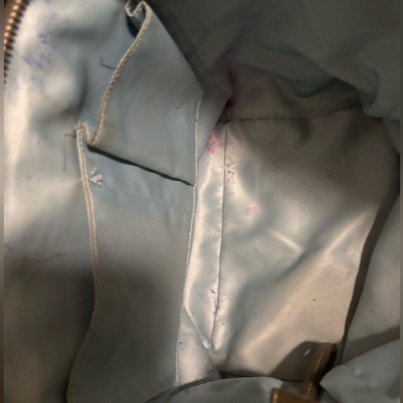 Pewter Patent Leather COACH TOTE with Stitched Coach Insignia - Picture 7 of 9